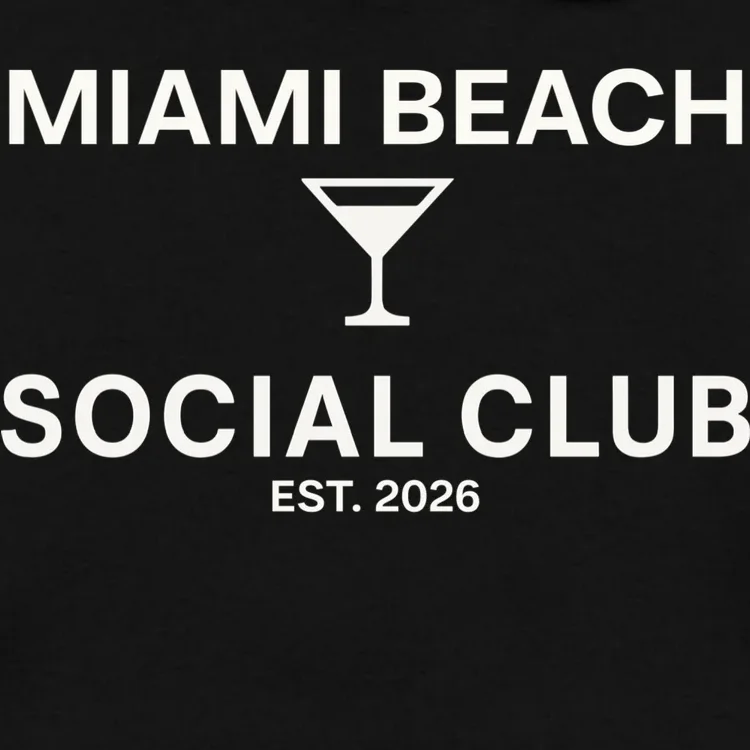 Custom Place Social Club Bachelorette Men's Hoodie - Front - Close-up