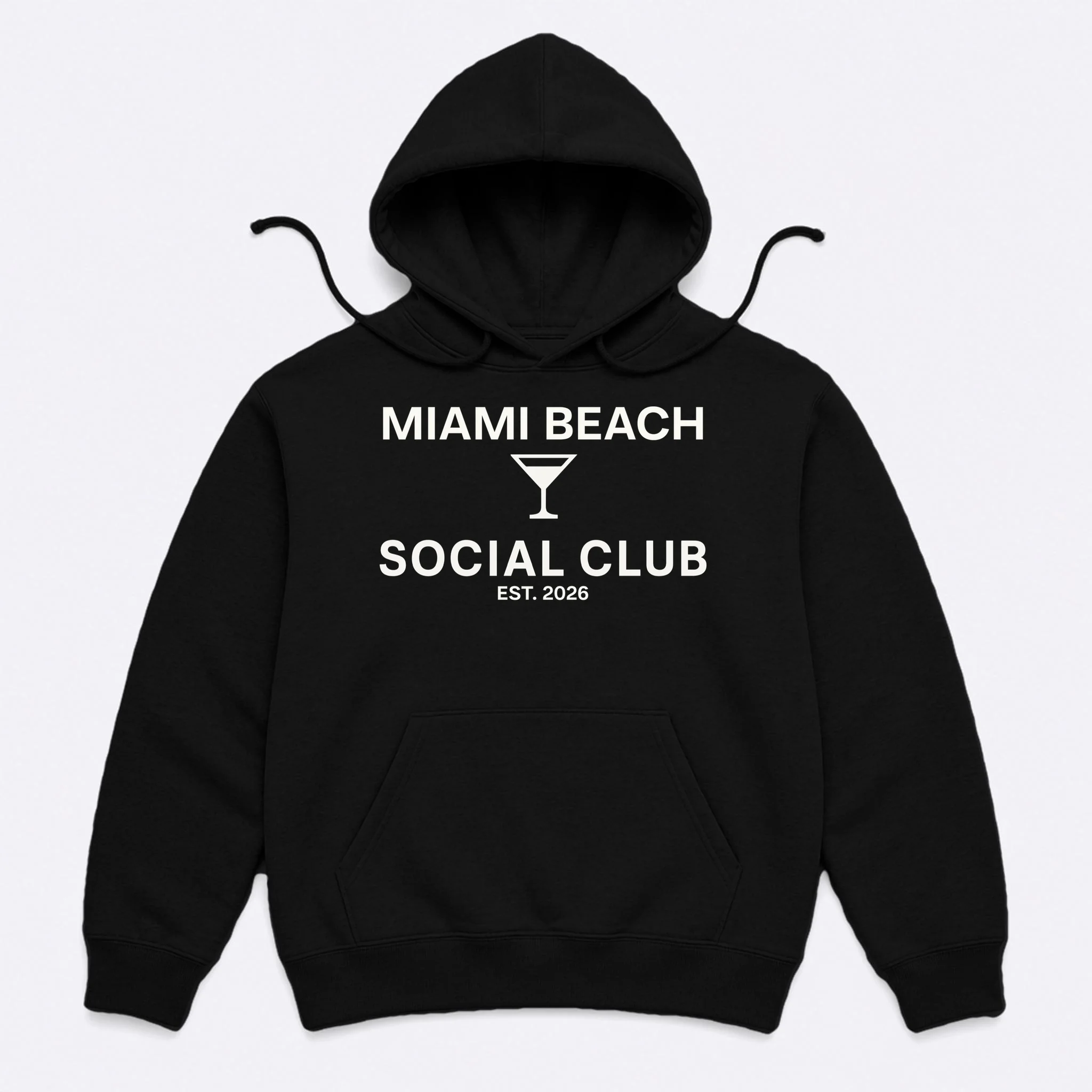 Custom Place Social Club Bachelorette Men's Hoodie - Front