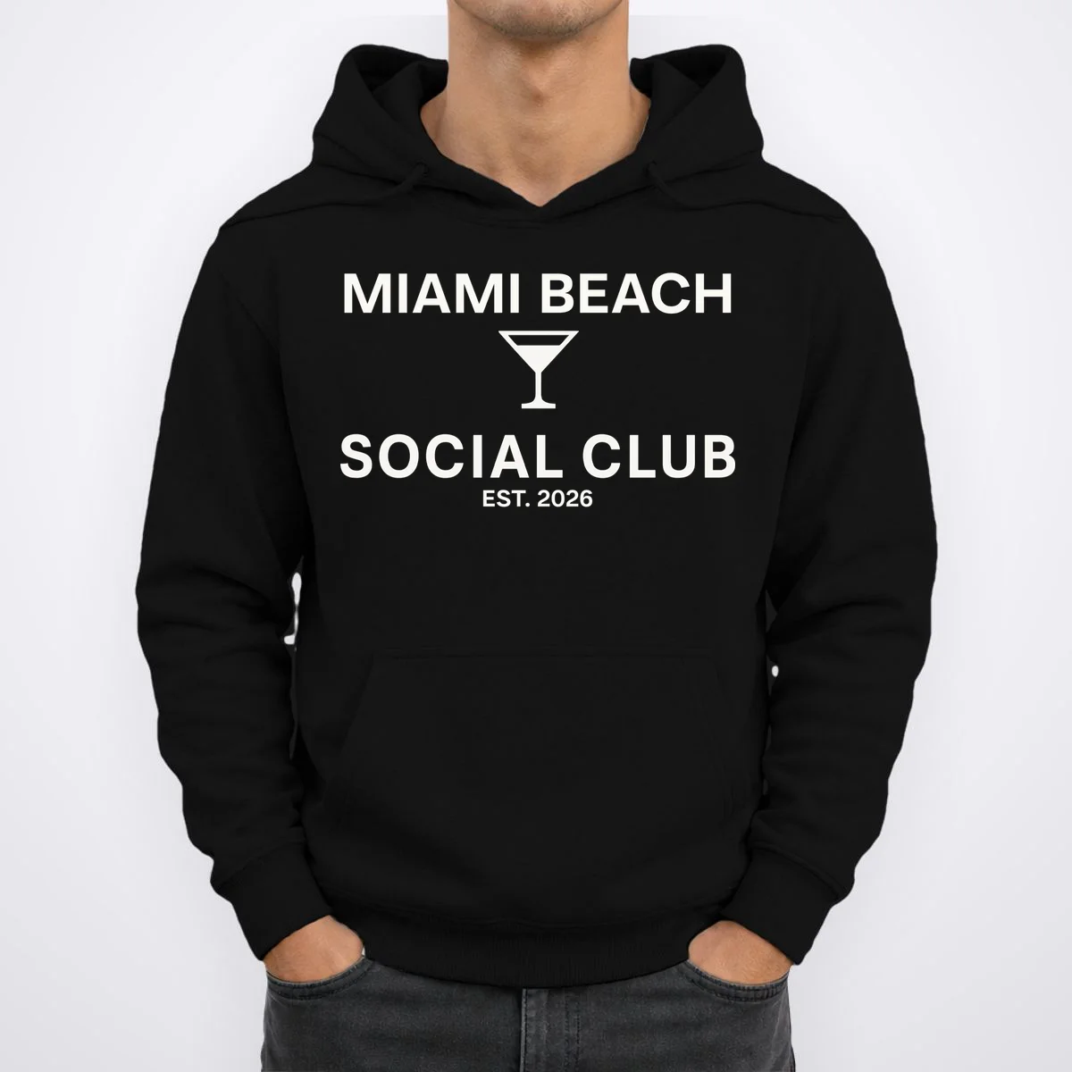 Custom Place Social Club Bachelorette Hoodie - Front 1