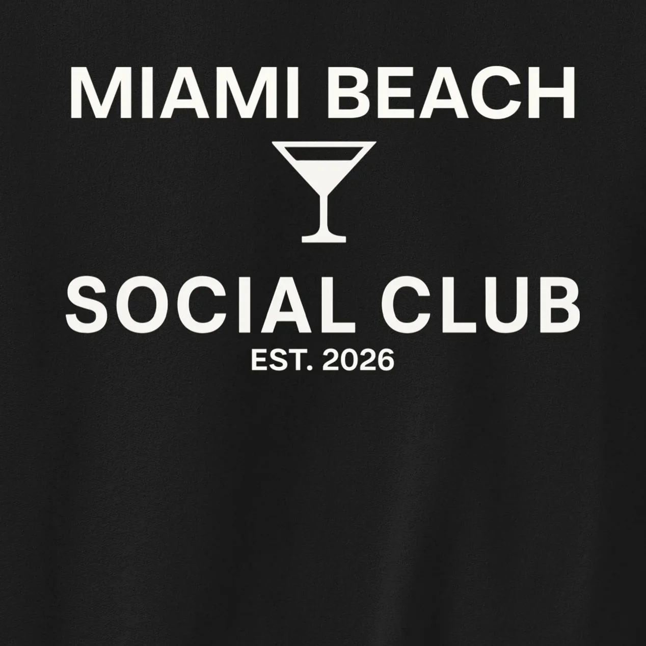 Custom Place Social Club Bachelorette Men's Sweatshirt - Front - Close-up