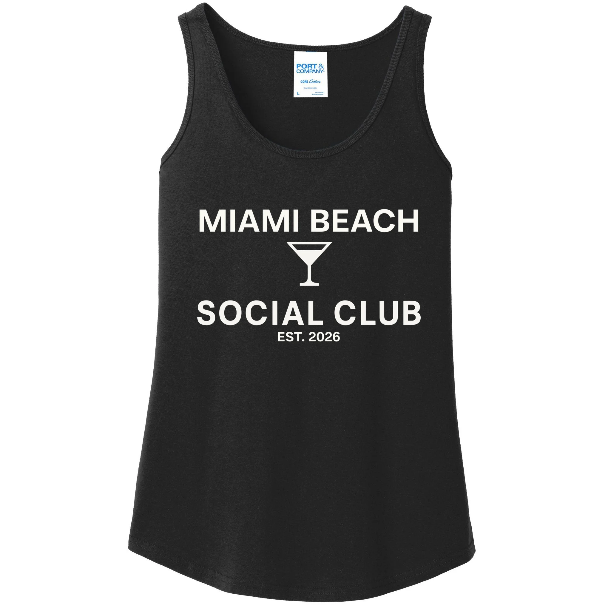 Custom Place Social Club Bachelorette Women's Tank Top - Front