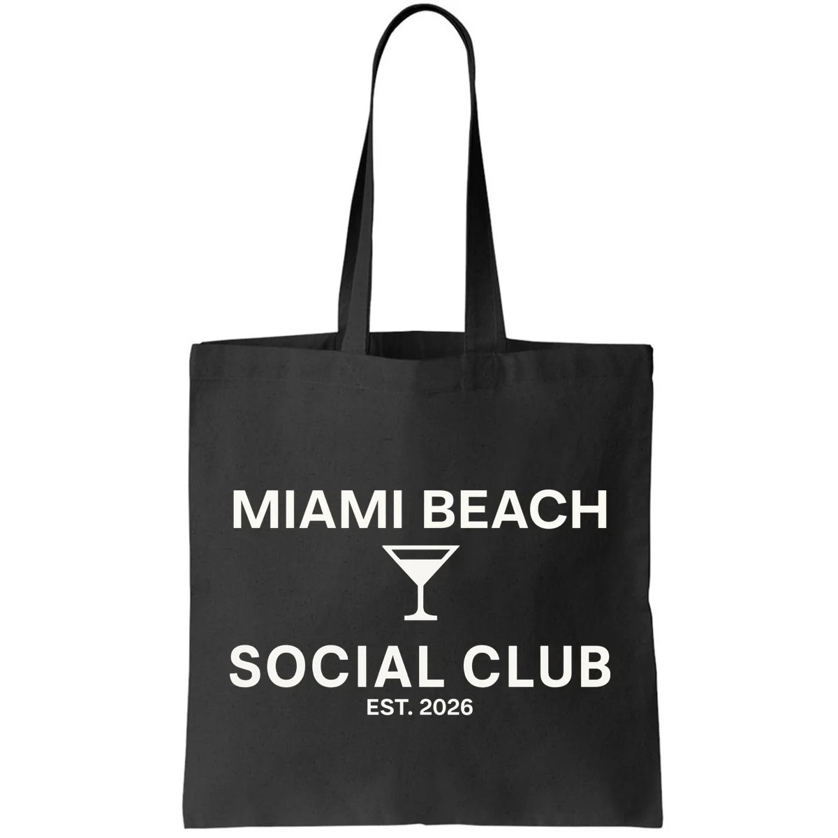 Custom Place Social Club Bachelorette Tote Bag - Front