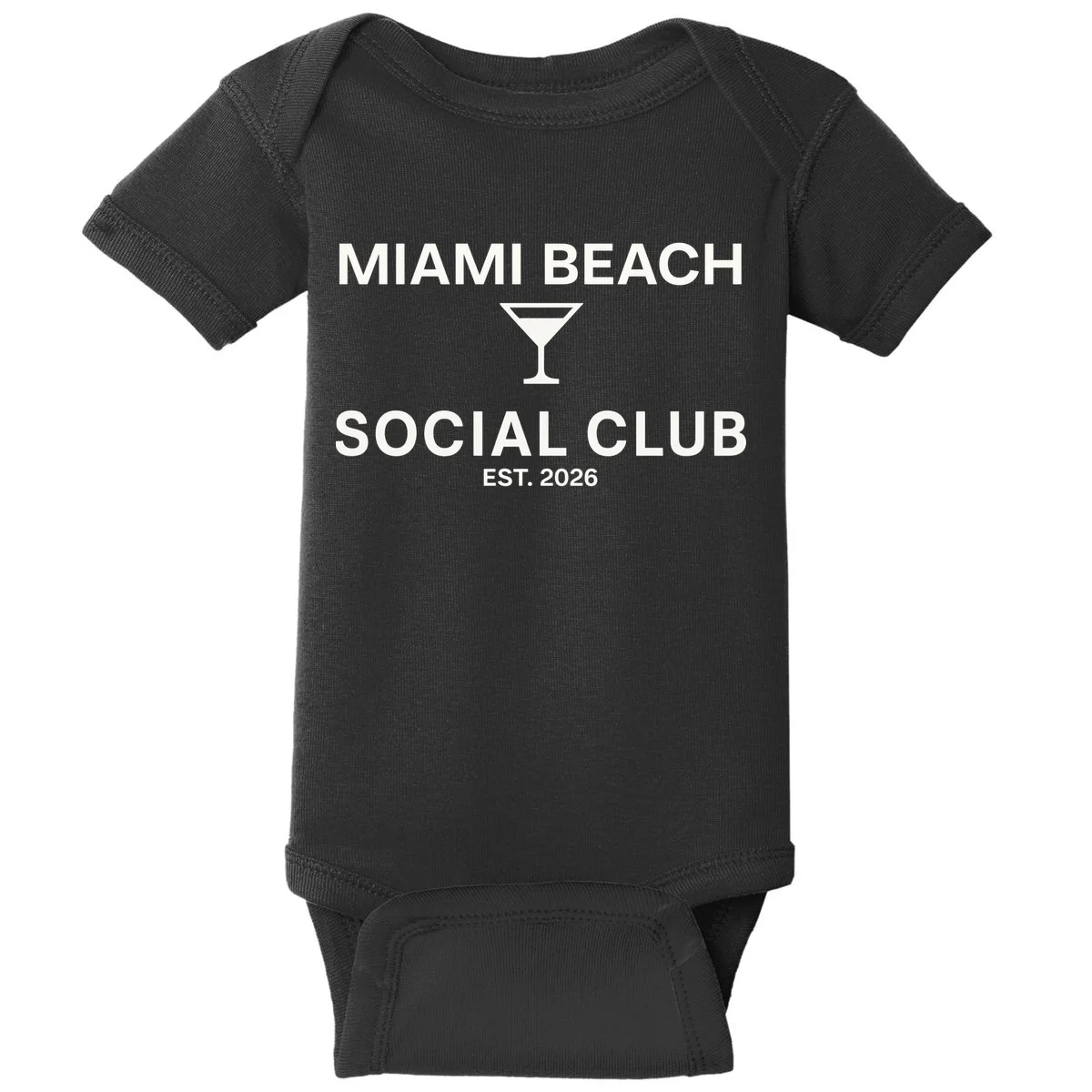 Custom Place Social Club Bachelorette Baby Bodysuit - Front