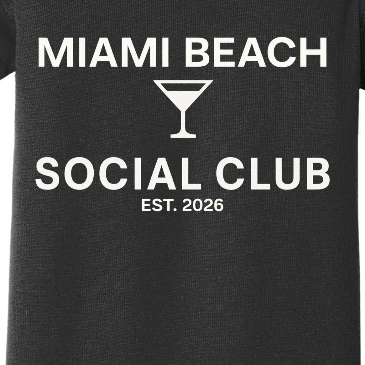Custom Place Social Club Bachelorette Baby Bodysuit - Front - Close-up