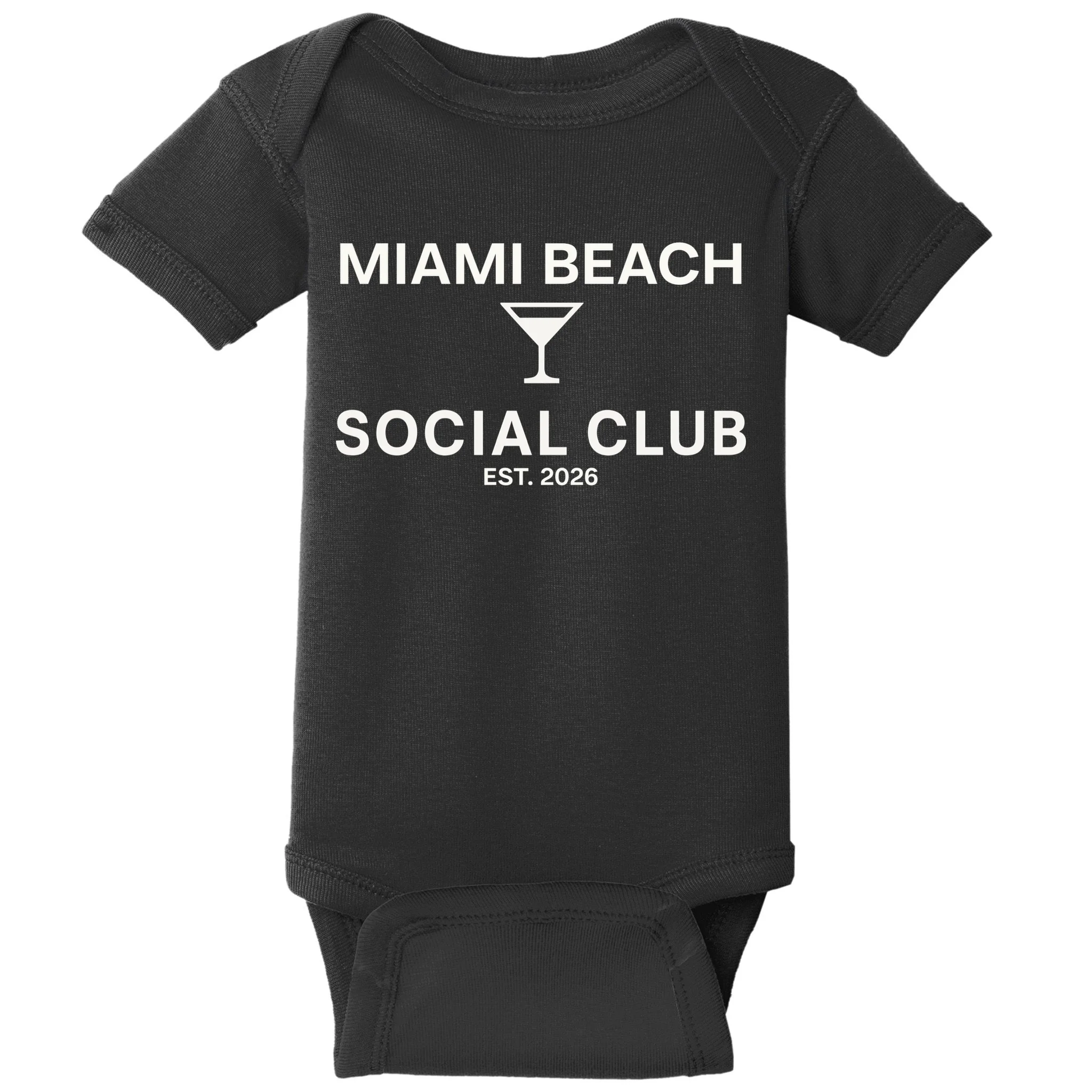 Custom Place Social Club Bachelorette Baby Bodysuit - Front