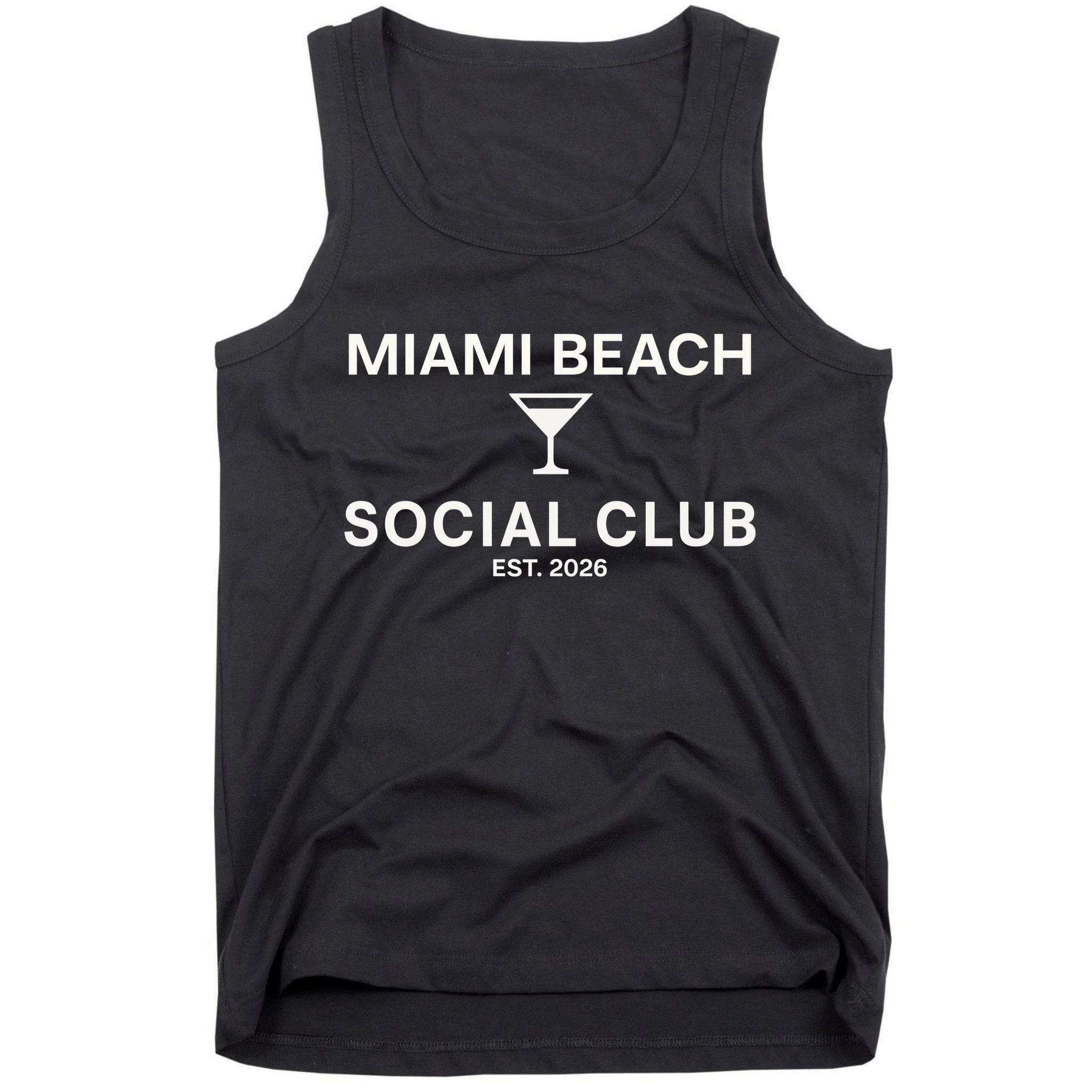 Custom Place Social Club Bachelorette Men's Tank Top - Front