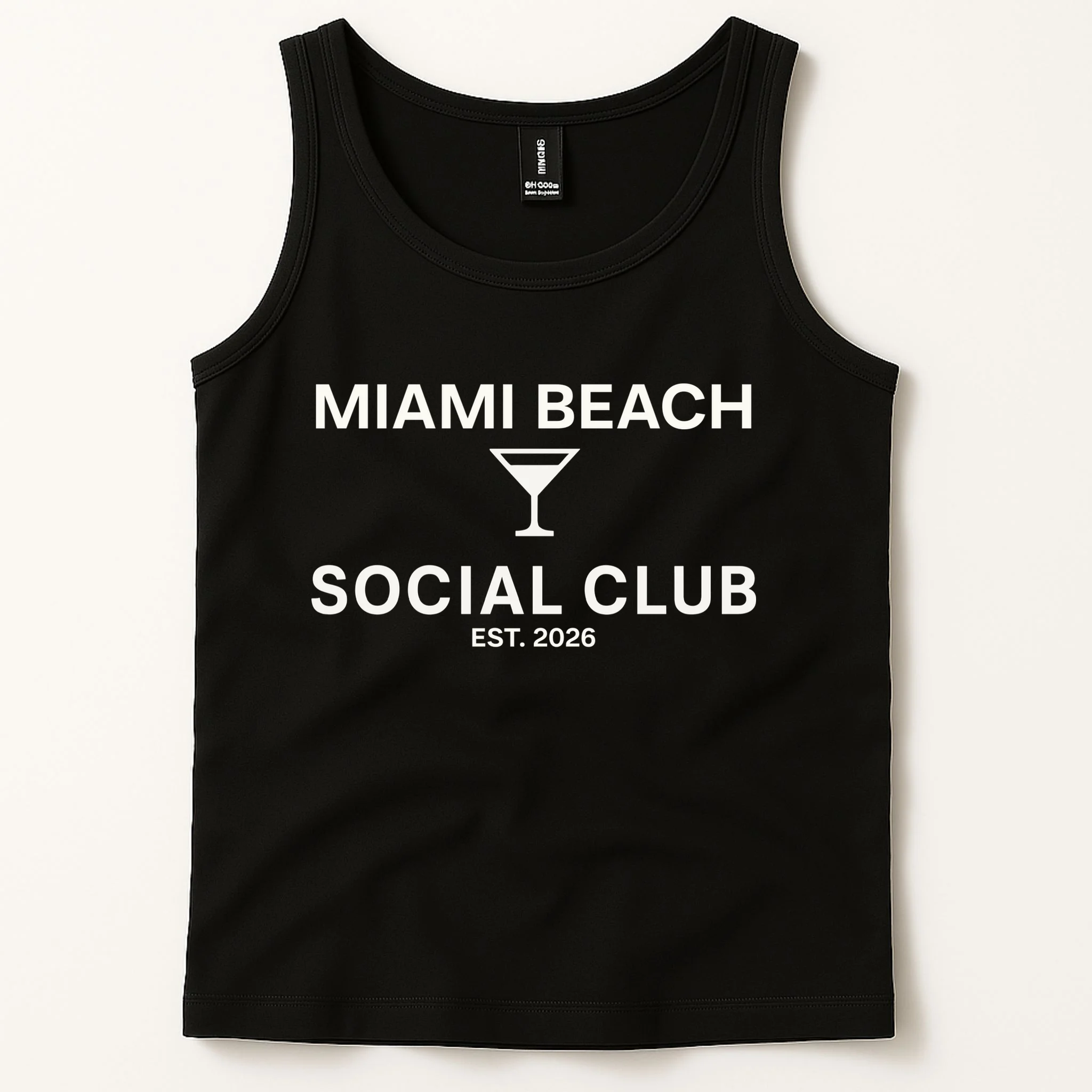 Custom Place Social Club Bachelorette Men's Tank Top - Front 1