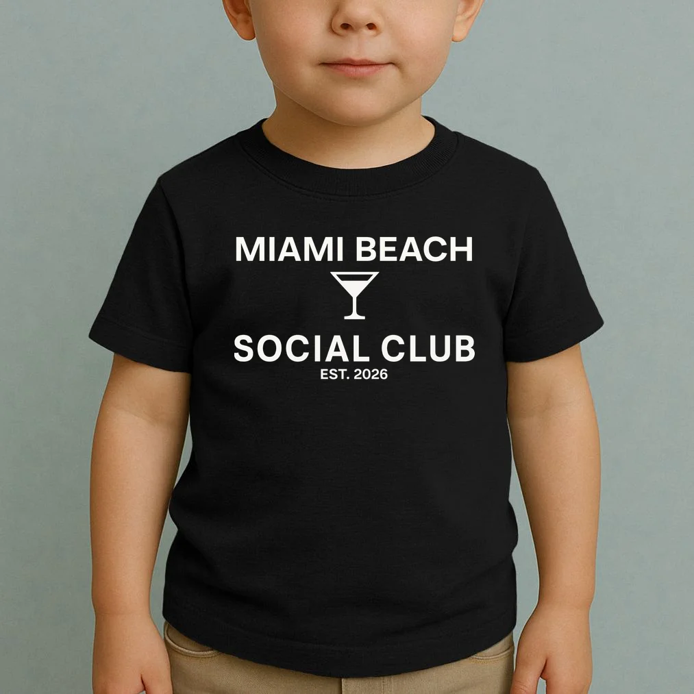 Custom Place Social Club Bachelorette Toddler T-Shirt - Front 1