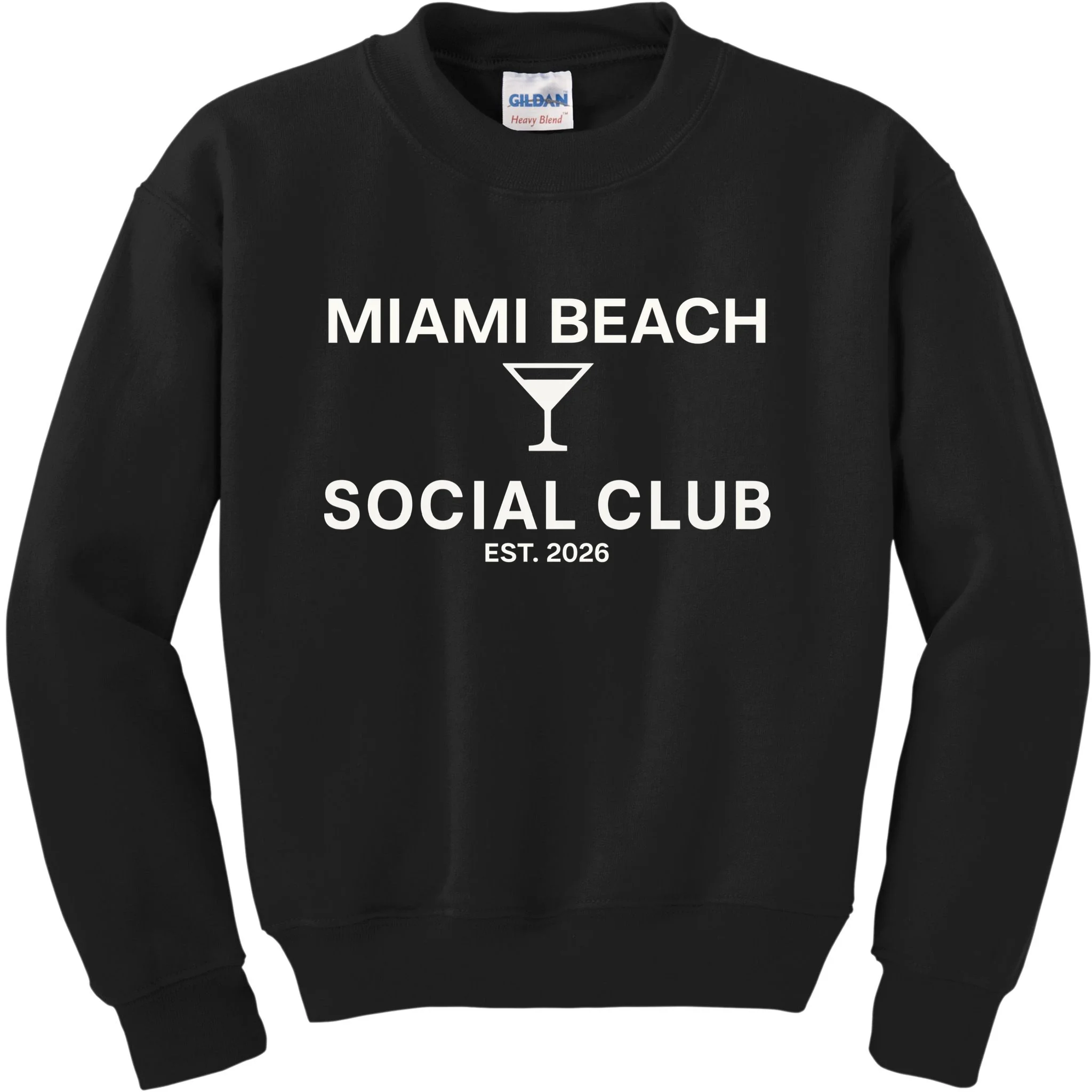 Custom Place Social Club Bachelorette Kids Sweatshirt - Front