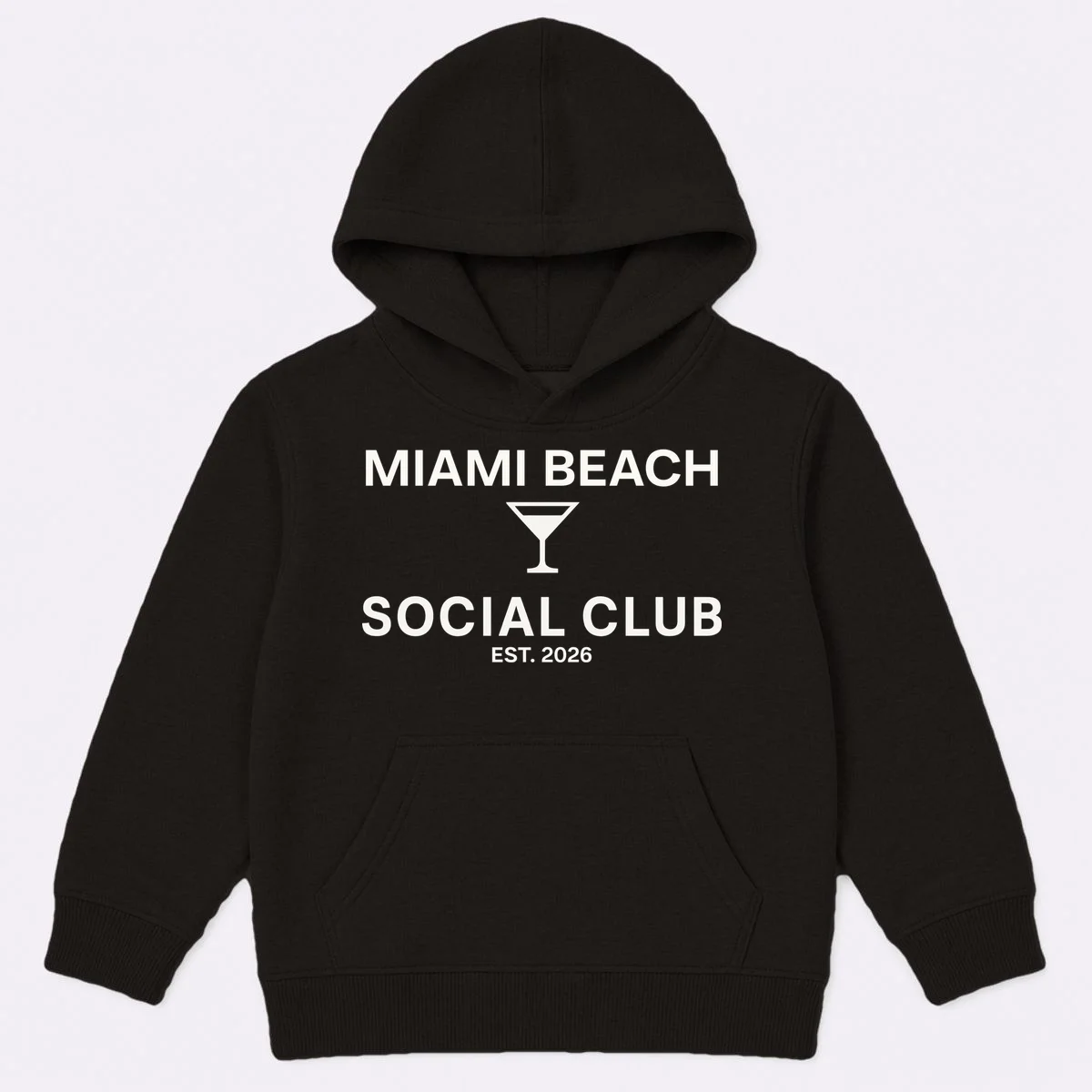 Custom Place Social Club Bachelorette Kids Hoodie - Front