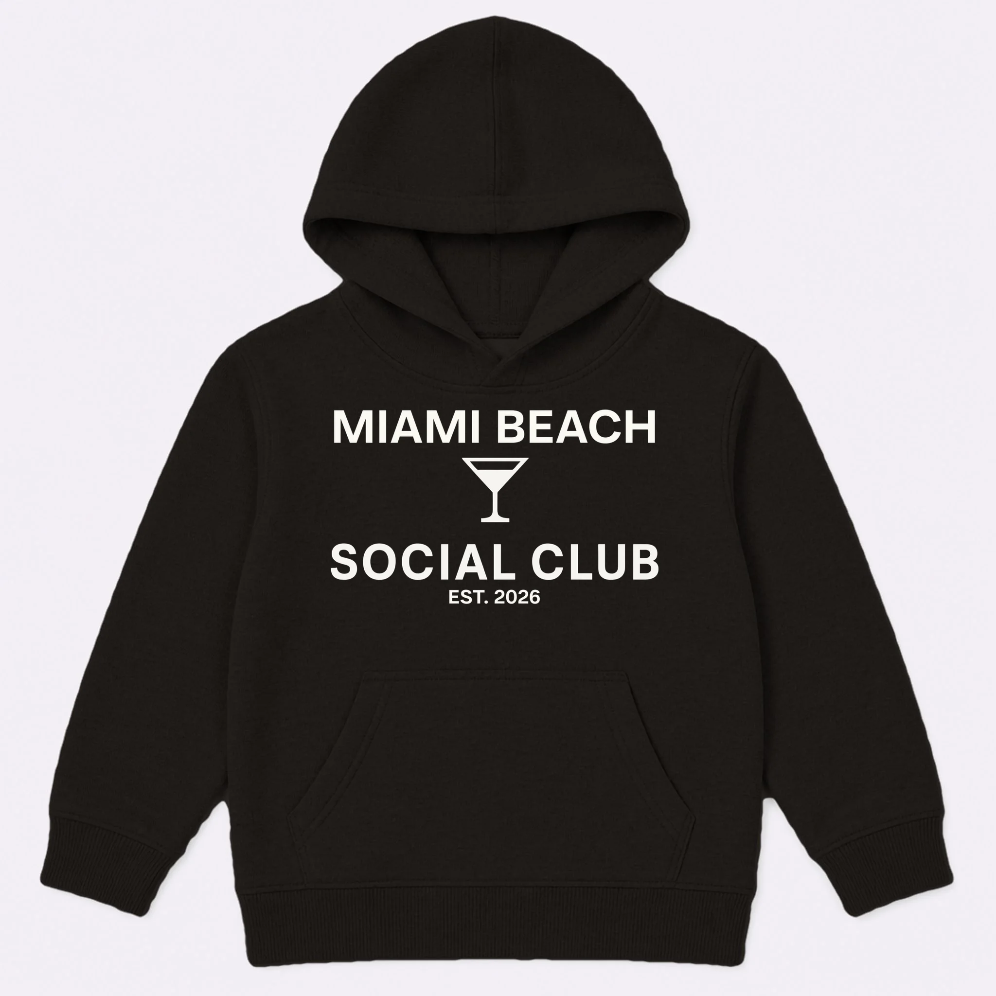 Custom Place Social Club Bachelorette Kids Hoodie - Front