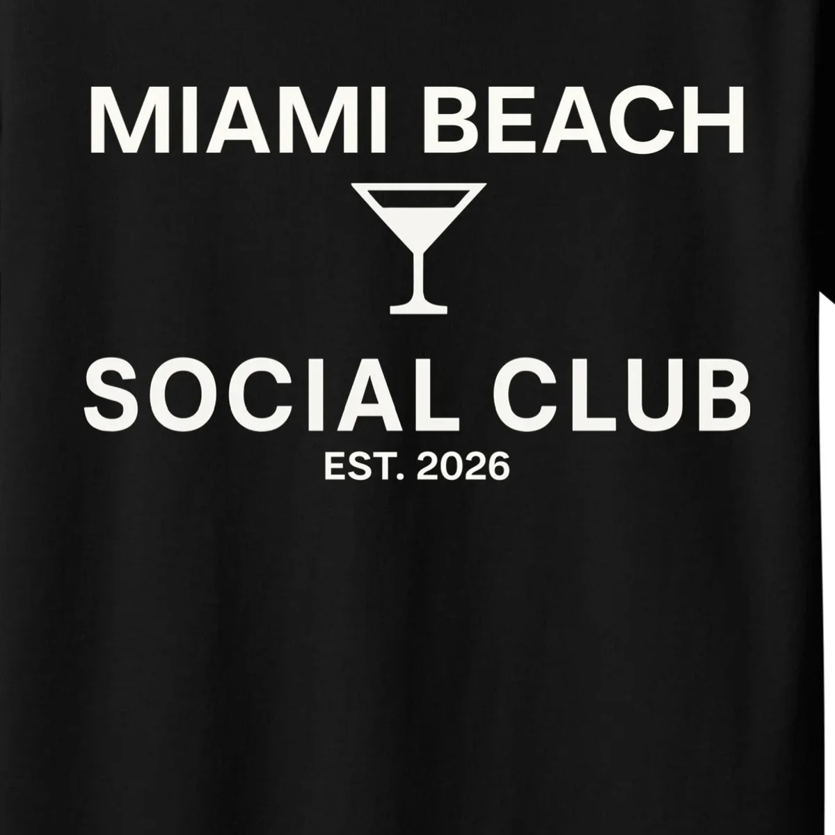 Custom Place Social Club Bachelorette Kids T-Shirt - Front - Close-up
