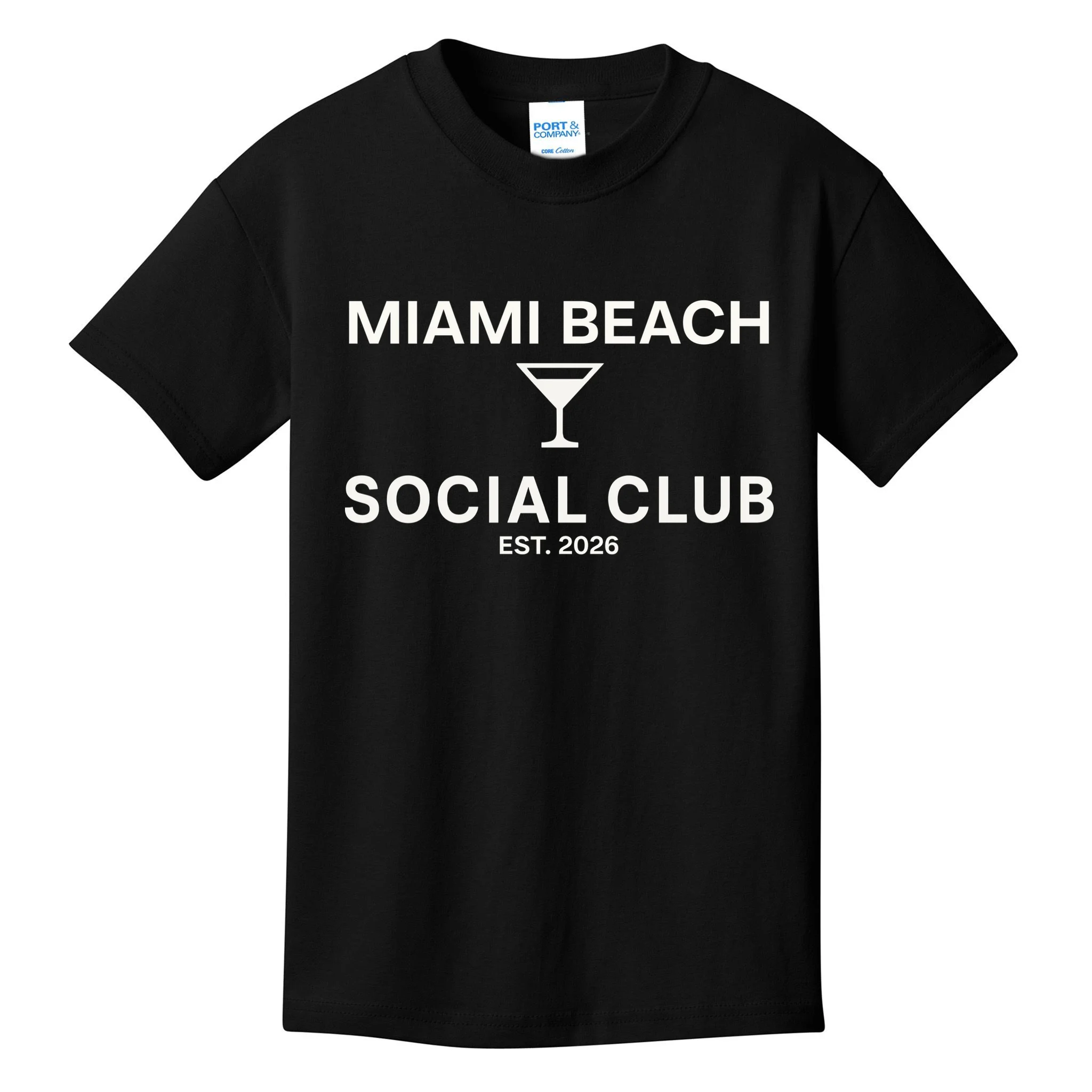 Custom Place Social Club Bachelorette Kids T-Shirt - Front
