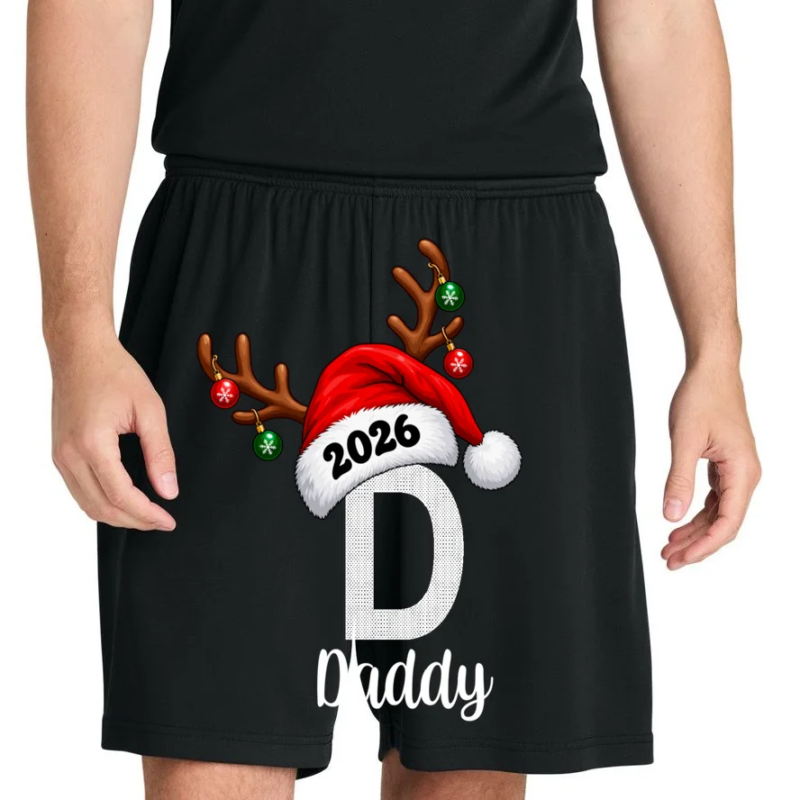 Christmas Reindeer Antlers & Santa Hat – Festive Holiday Design Men's Shorts - Front 1