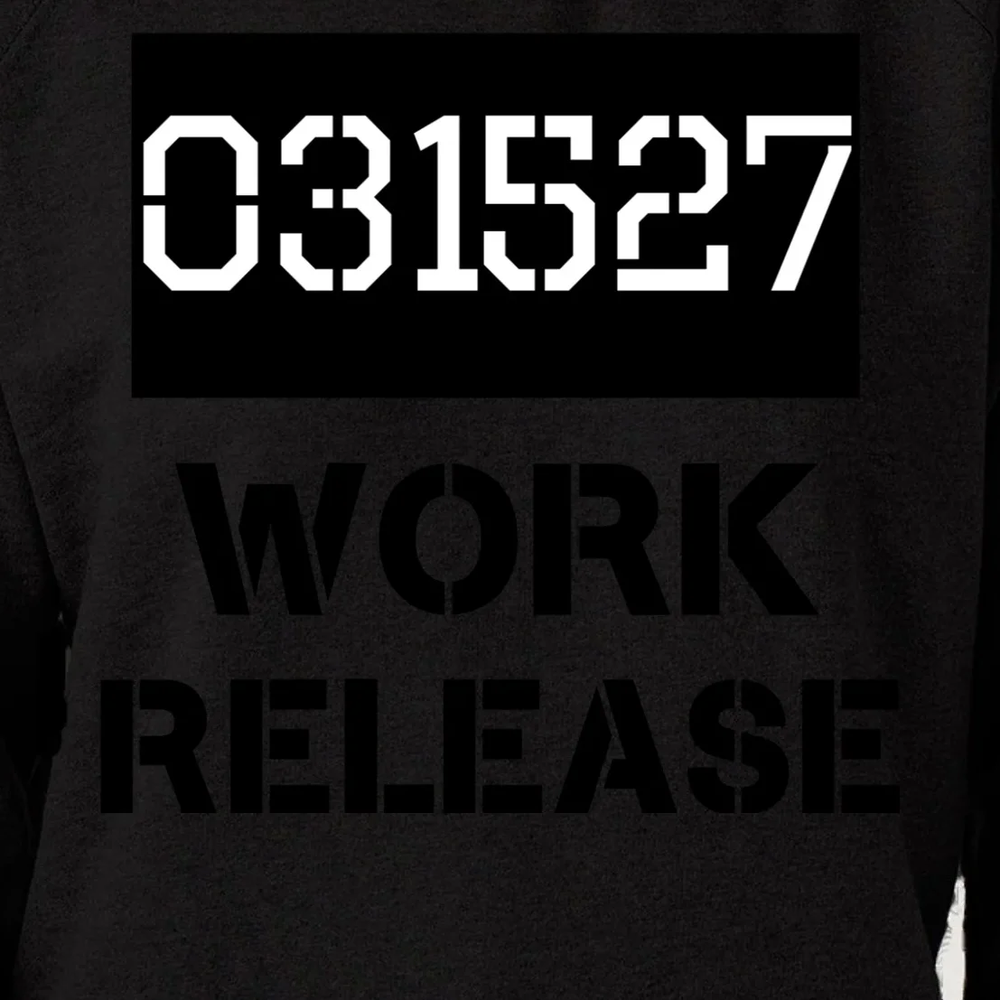 Custom Retirement Date Prisoner Work Release Jail Personalized Women's Sweatshirt - Front - Close-up