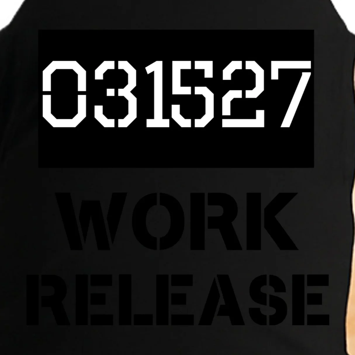 Custom Retirement Date Prisoner Work Release Jail Personalized Doggie Tank - Front - Close-up