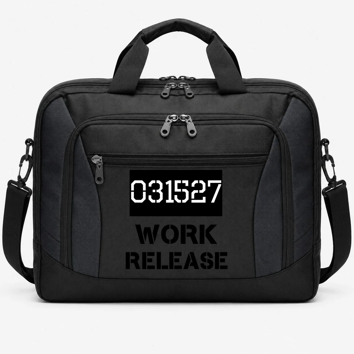 Custom Retirement Date Prisoner Work Release Jail Personalized Briefcase - Front