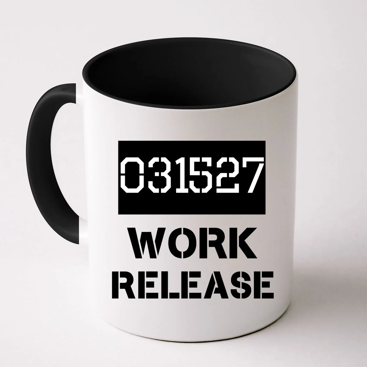 Custom Retirement Date Prisoner Work Release Jail Personalized Coffee Mug - Front