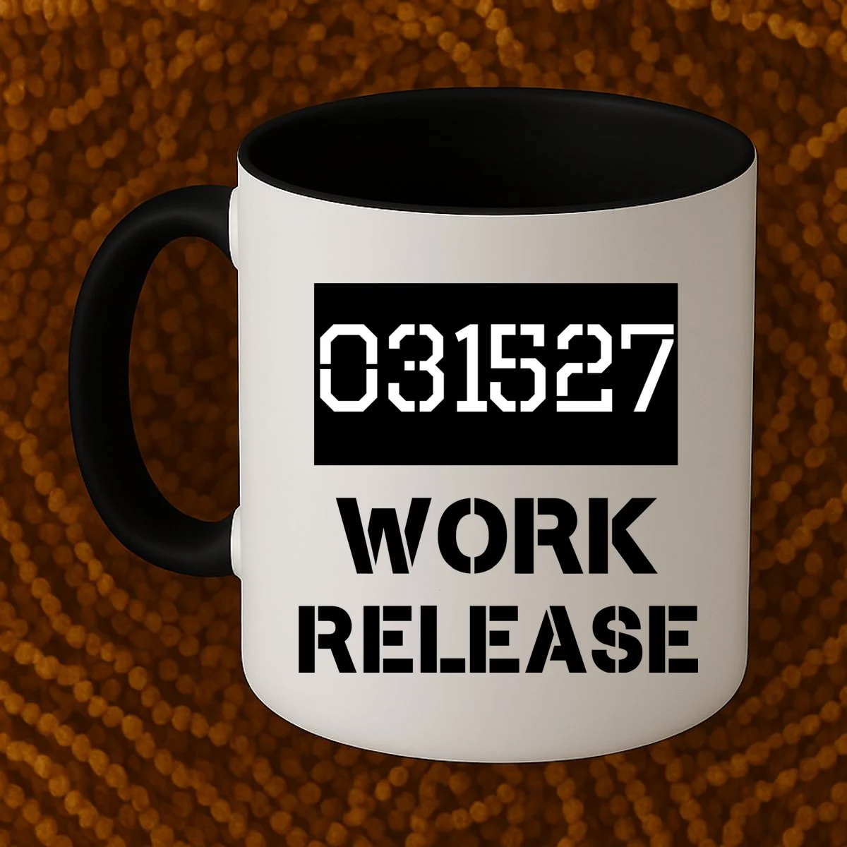 Custom Retirement Date Prisoner Work Release Jail Personalized Coffee Mug - Front 1