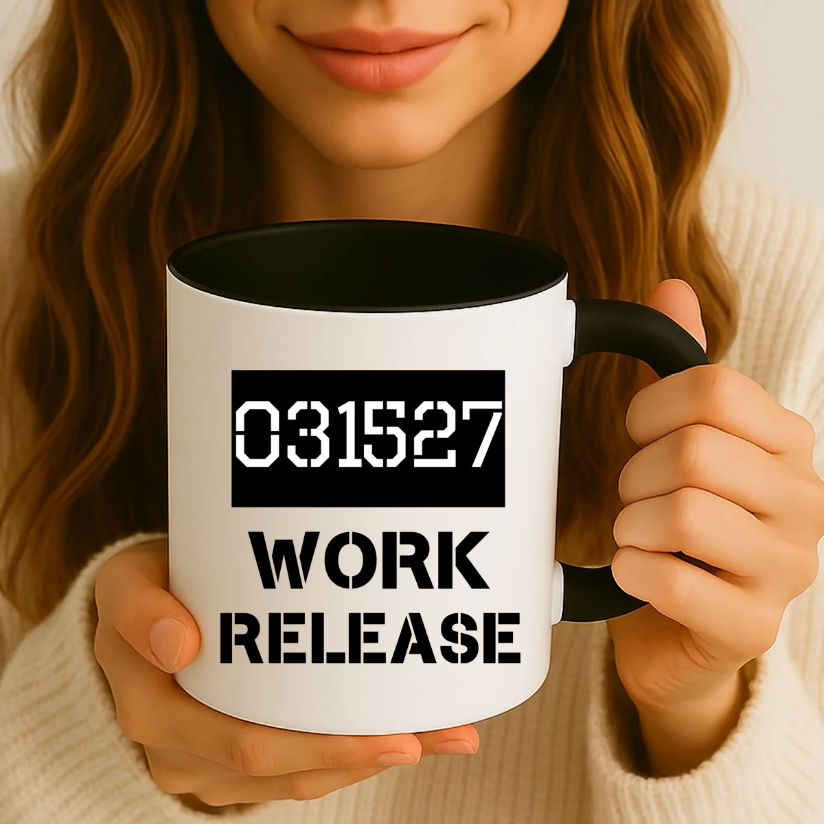Custom Retirement Date Prisoner Work Release Jail Personalized Coffee Mug - Front 2