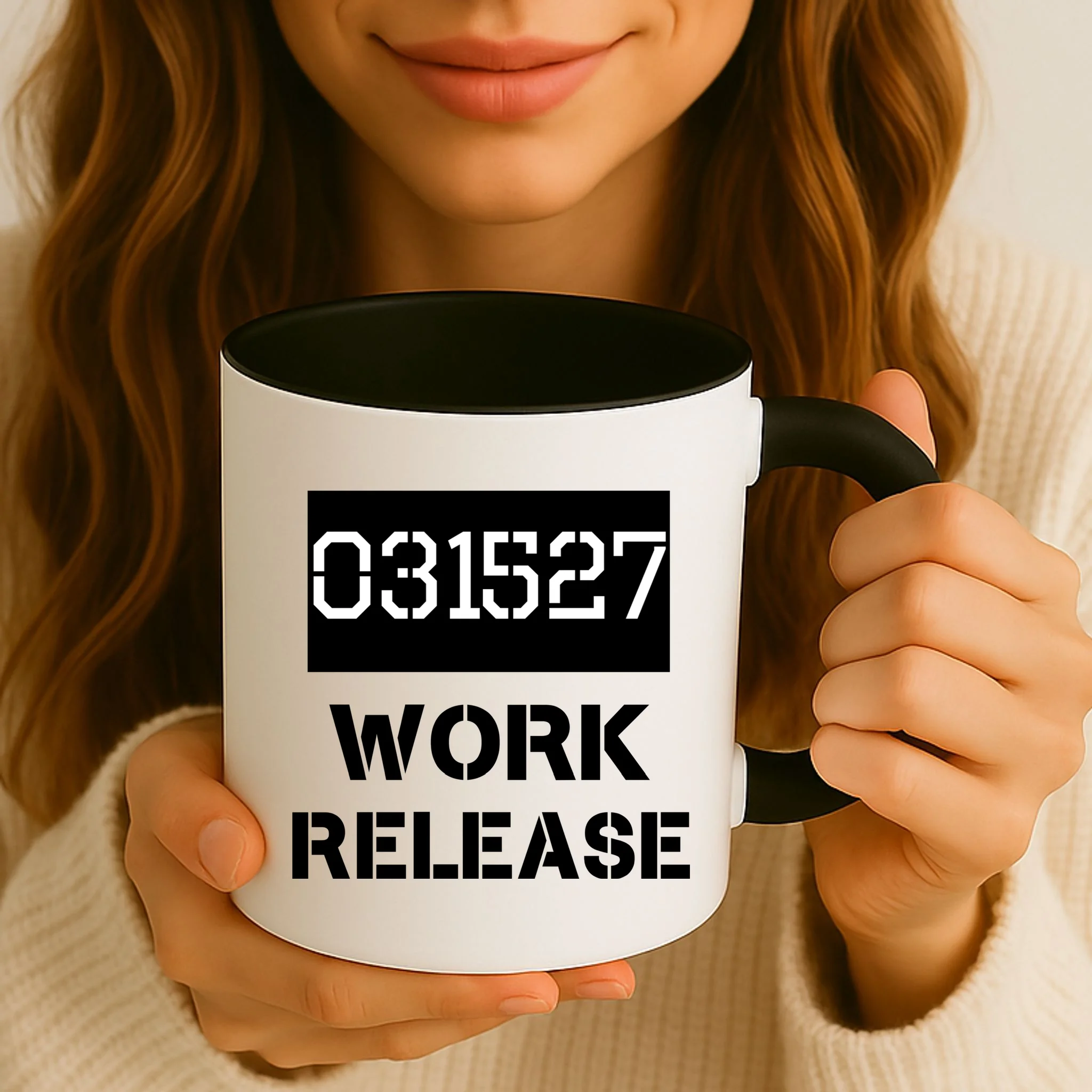 Custom Retirement Date Prisoner Work Release Jail Personalized Mug - Front 2