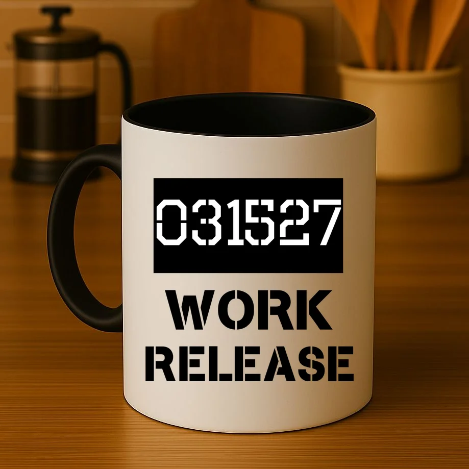 Custom Retirement Date Prisoner Work Release Jail Personalized Coffee Mug - Front 3