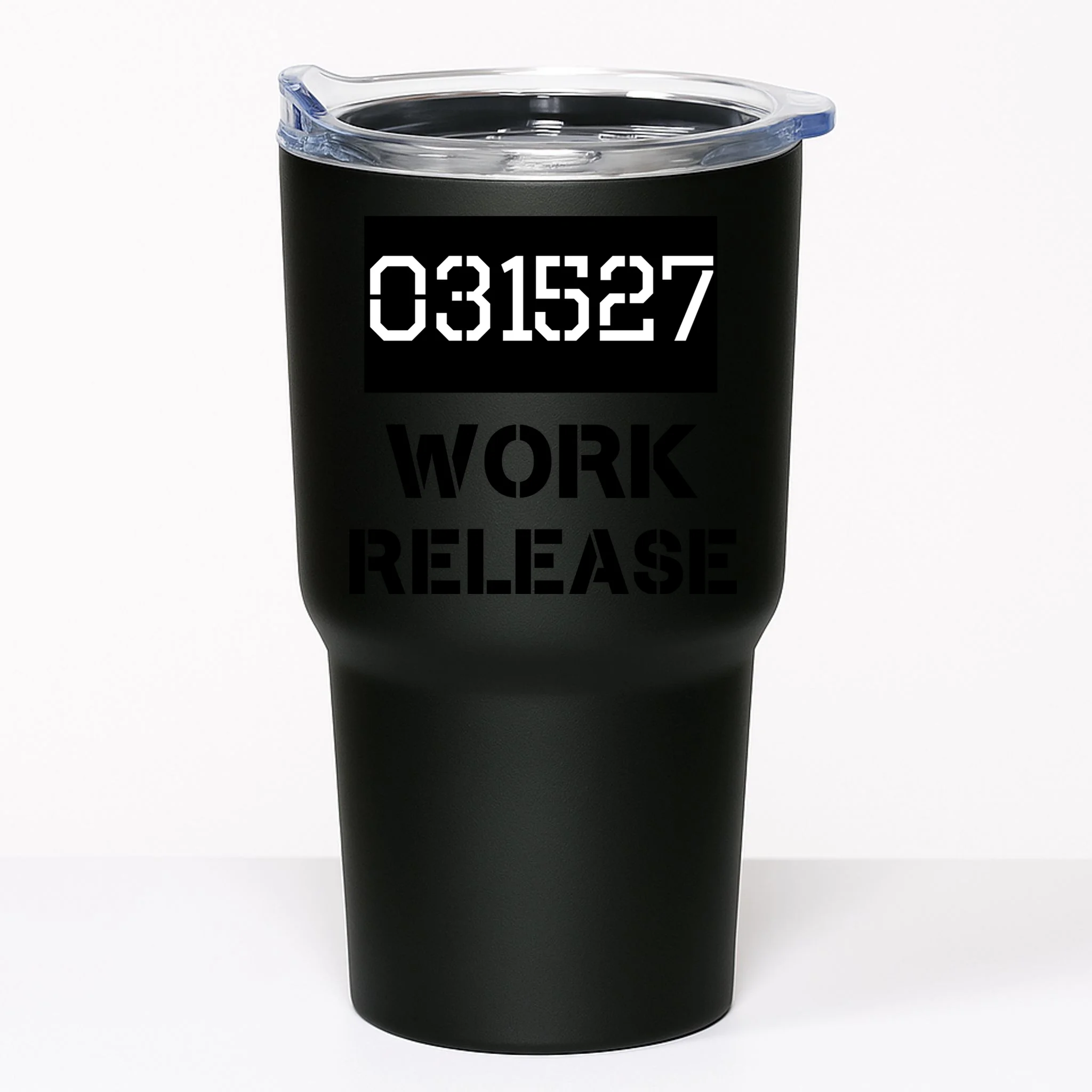 Custom Retirement Date Prisoner Work Release Jail Personalized 20oz Tumbler - Front