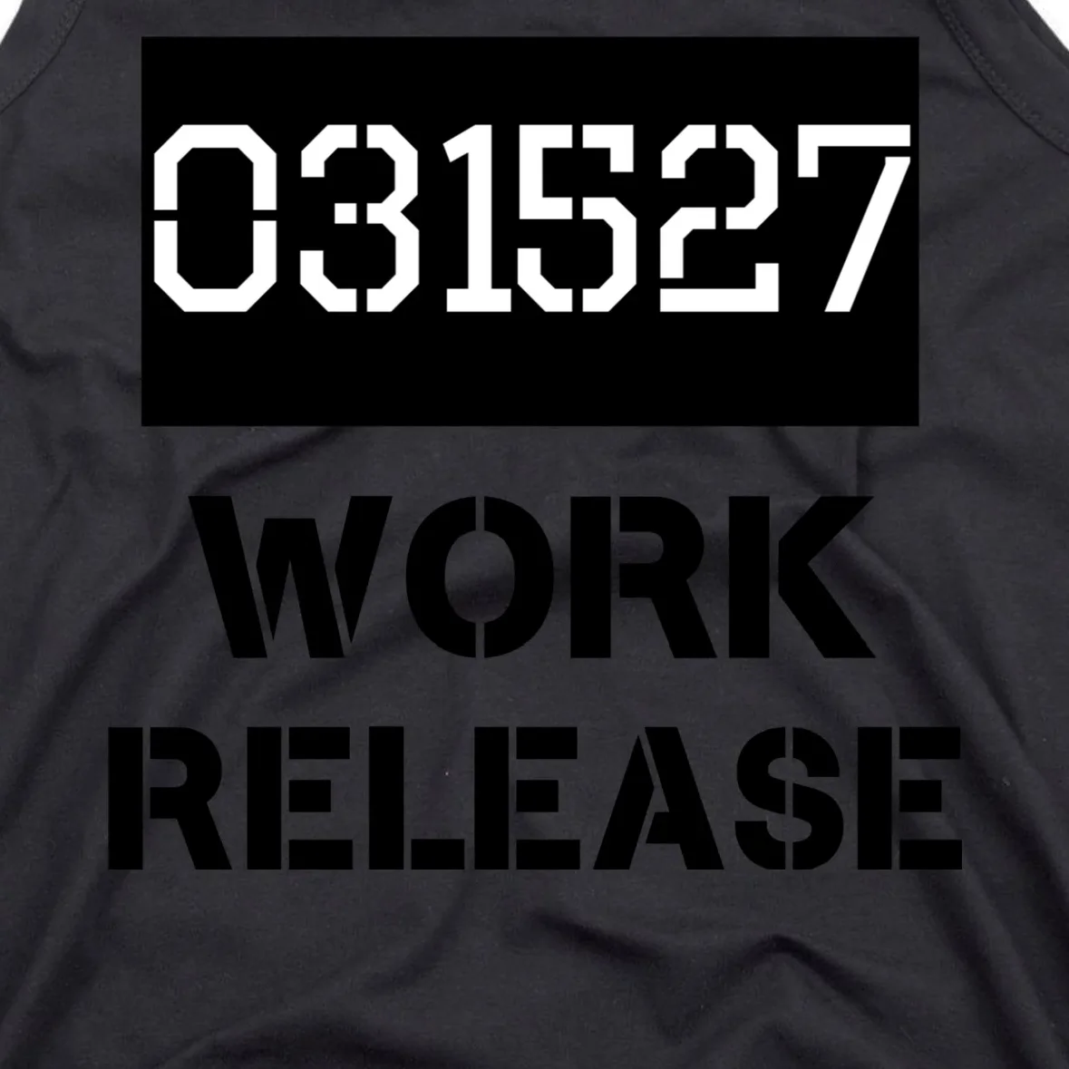 Custom Retirement Date Prisoner Work Release Jail Personalized Men's Tank Top - Front - Close-up