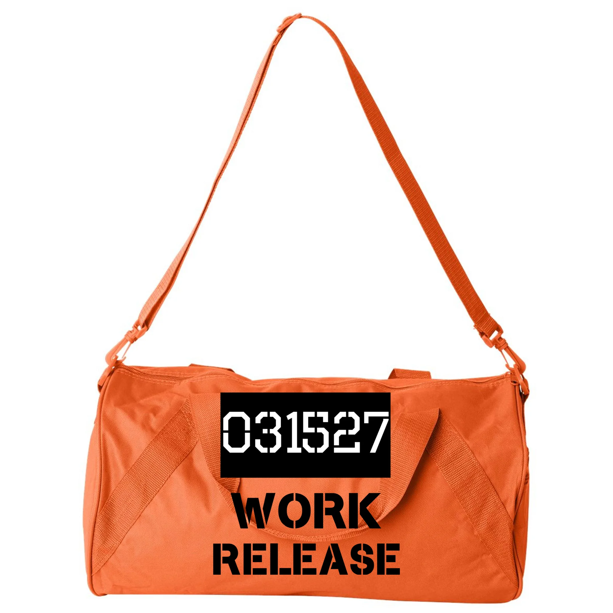 Custom Retirement Date Prisoner Work Release Jail Personalized Duffel Bag - Front