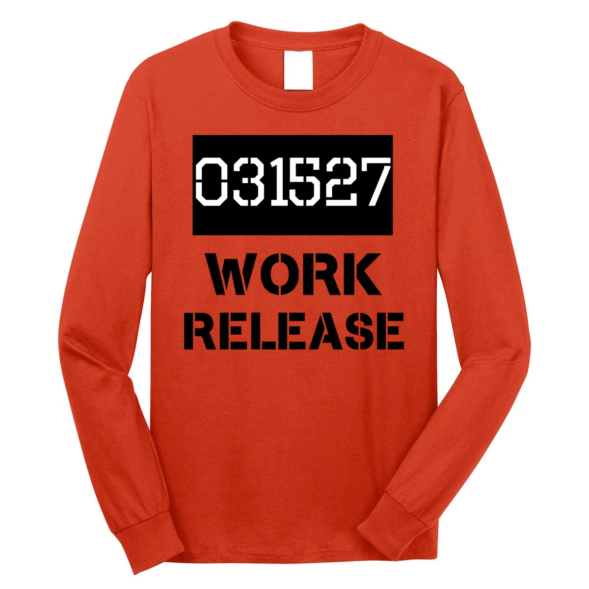 Custom Retirement Date Prisoner Work Release Jail Personalized Long Sleeve Shirt - Front