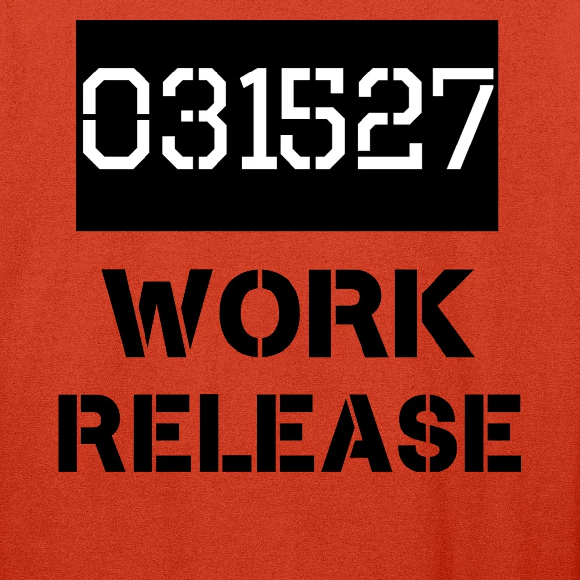 Custom Retirement Date Prisoner Work Release Jail Personalized Men's Long Sleeve Shirt - Front - Close-up