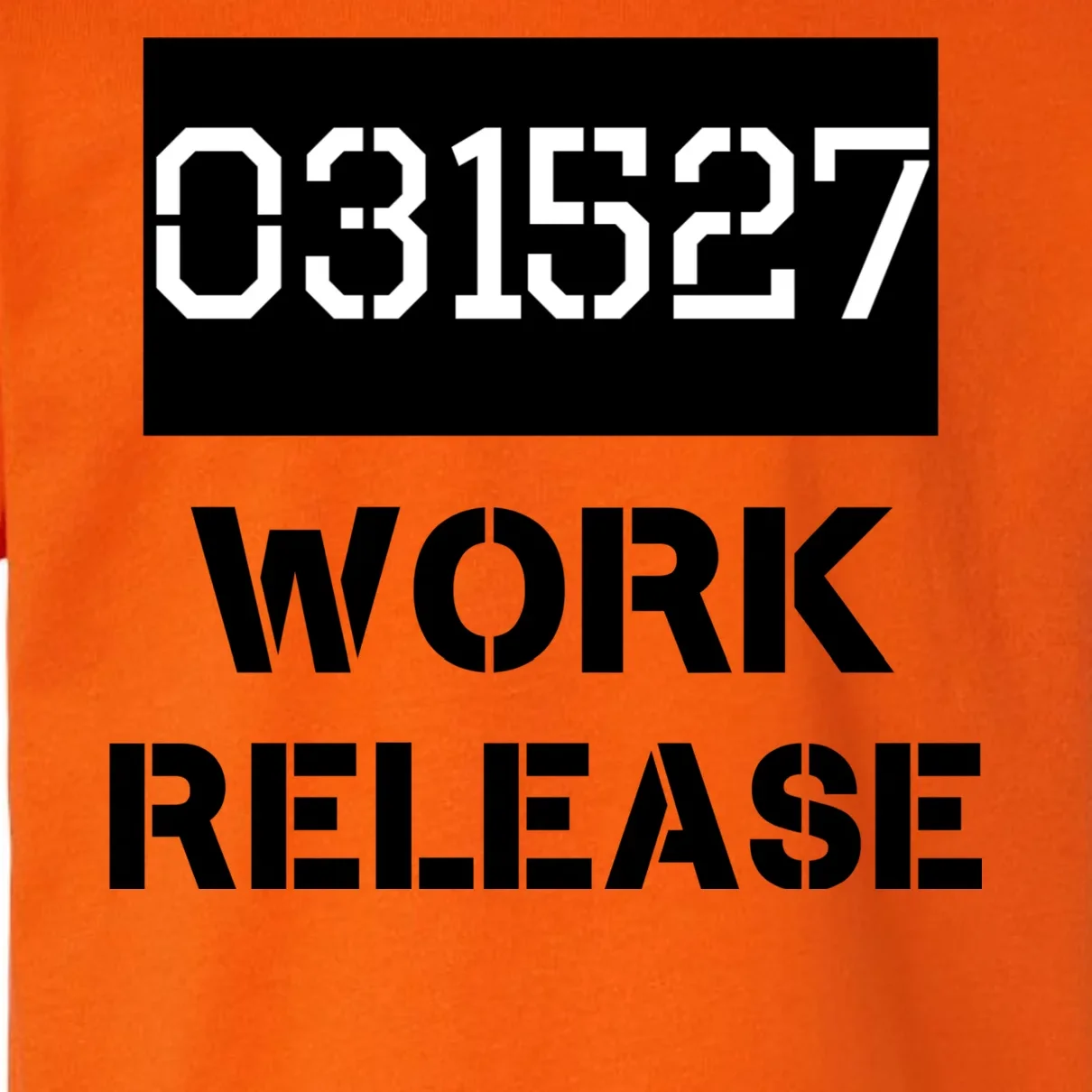 Custom Retirement Date Prisoner Work Release Jail Personalized Toddler T-Shirt - Front - Close-up