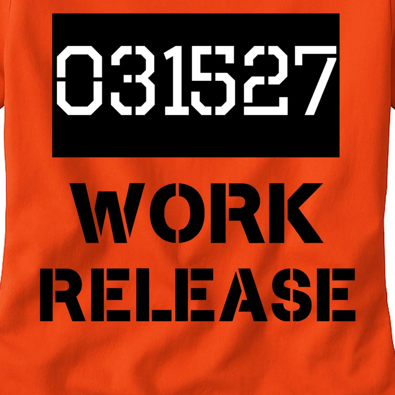 Custom Retirement Date Prisoner Work Release Jail Personalized Women's T-Shirt - Front - Close-up