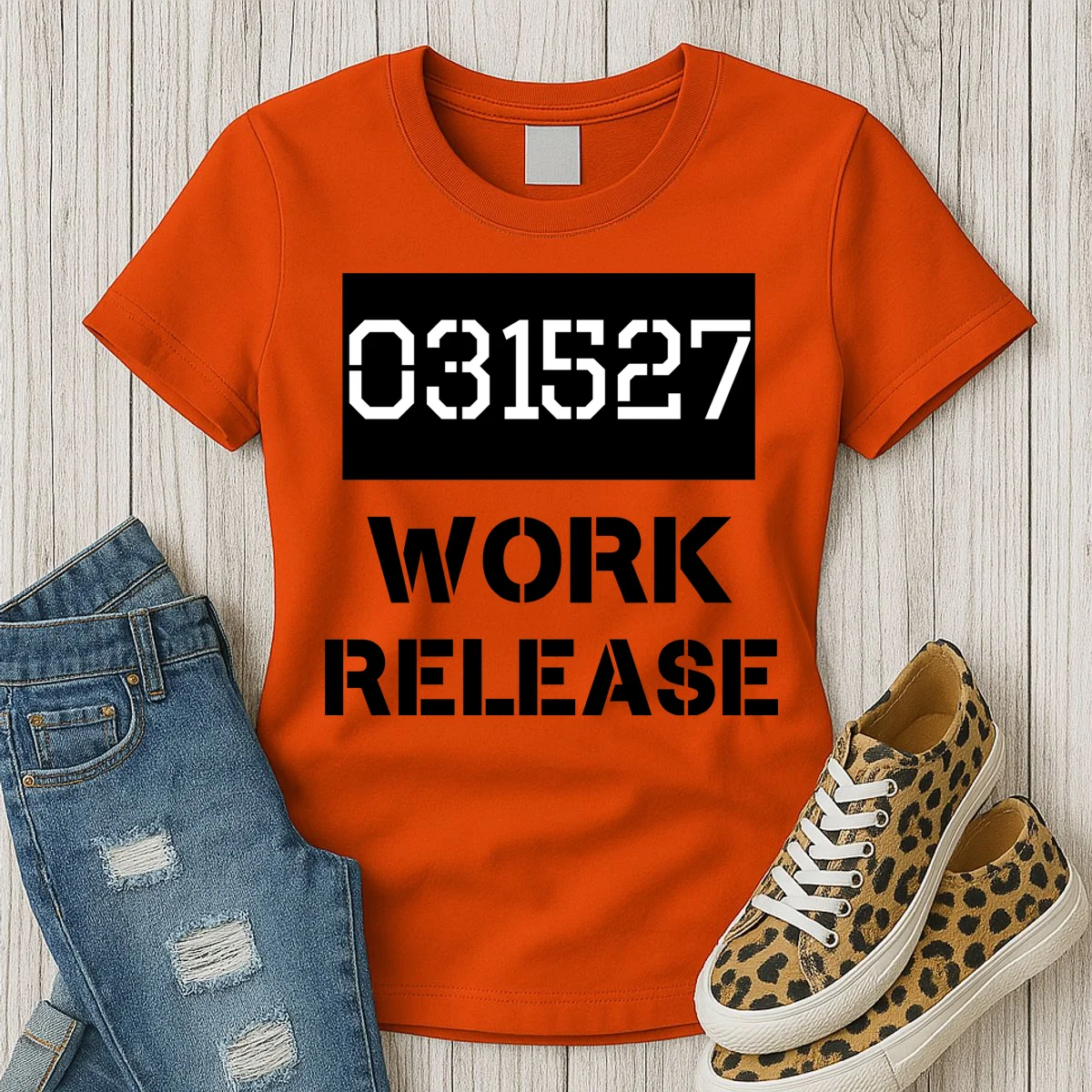 Custom Retirement Date Prisoner Work Release Jail Personalized Women's T-Shirt - Front 2