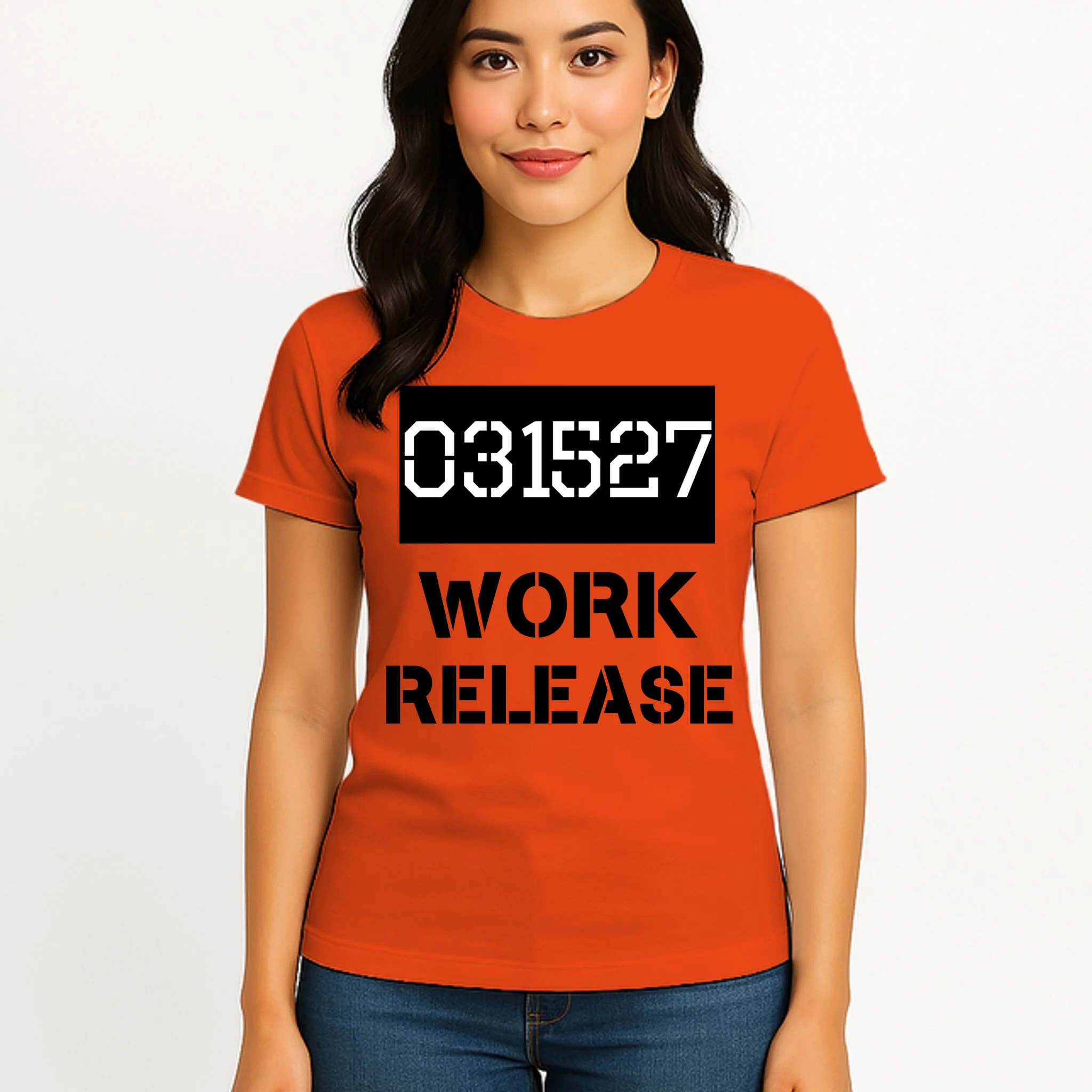 Custom Retirement Date Prisoner Work Release Jail Personalized Women's T-Shirt - Front 3