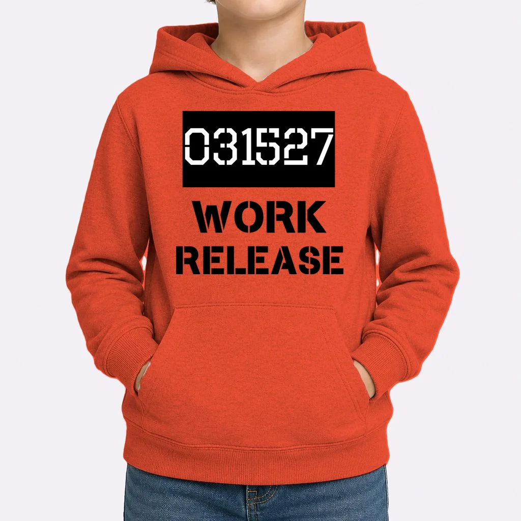 Custom Retirement Date Prisoner Work Release Jail Personalized Kids Hoodie - Front 1