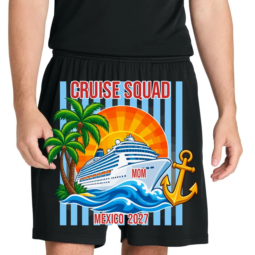 Cruise Squad Graphic – Nautical Cruise Vacation Group Design Men's Shorts - Front 1