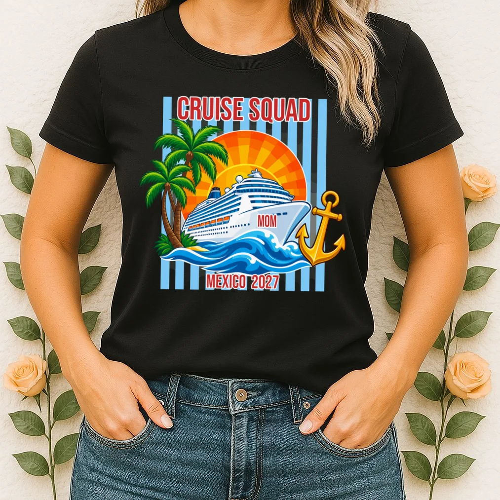 Cruise Squad Graphic – Nautical Cruise Vacation Group Design Women's T-Shirt - Front 1