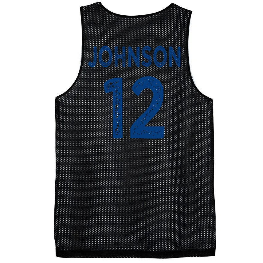 Custom Soccer Mascot Personalized Name & Number Gift - Vintage Soccer Jersey Team Design Men's Basketball Jersey - Back - Close-up