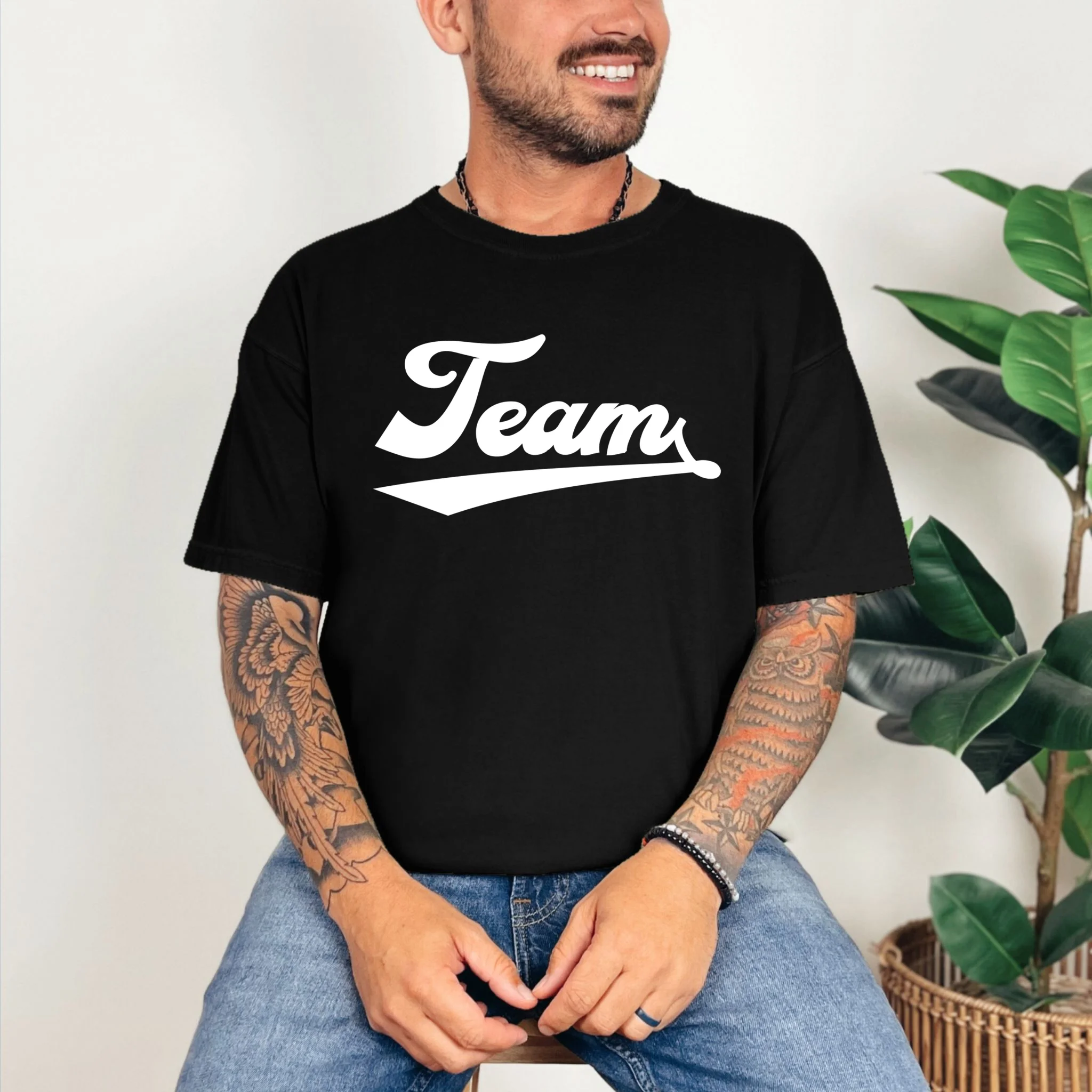 Custom School Mascot Sports Team Logo Spirit T-Shirt - Front 2