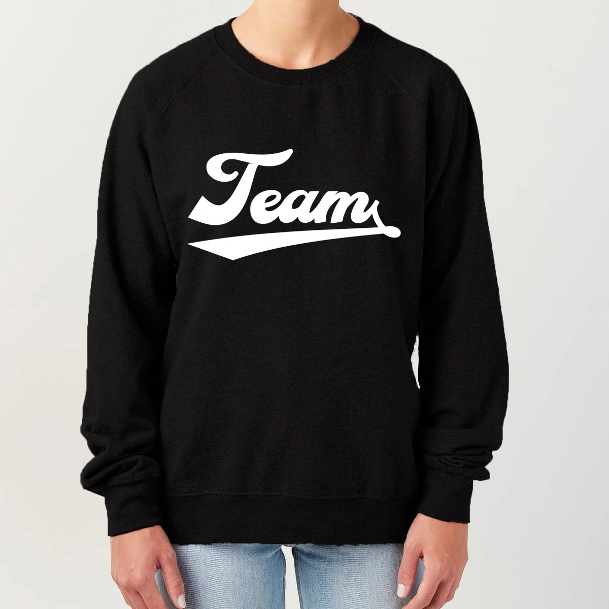 Custom School Mascot Sports Team Logo Spirit Women's Sweatshirt - Front
