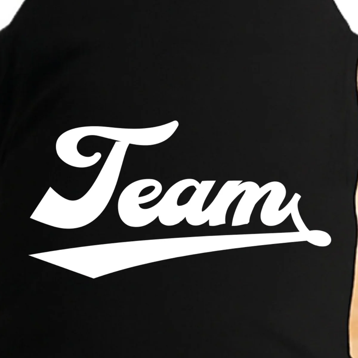 Custom School Mascot Sports Team Logo Spirit Doggie Tank - Front - Close-up