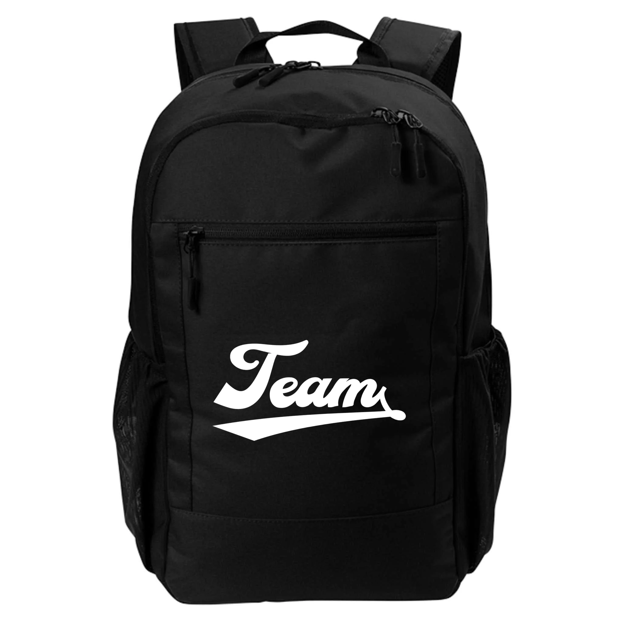 Custom School Mascot Sports Team Logo Spirit Backpack - Front