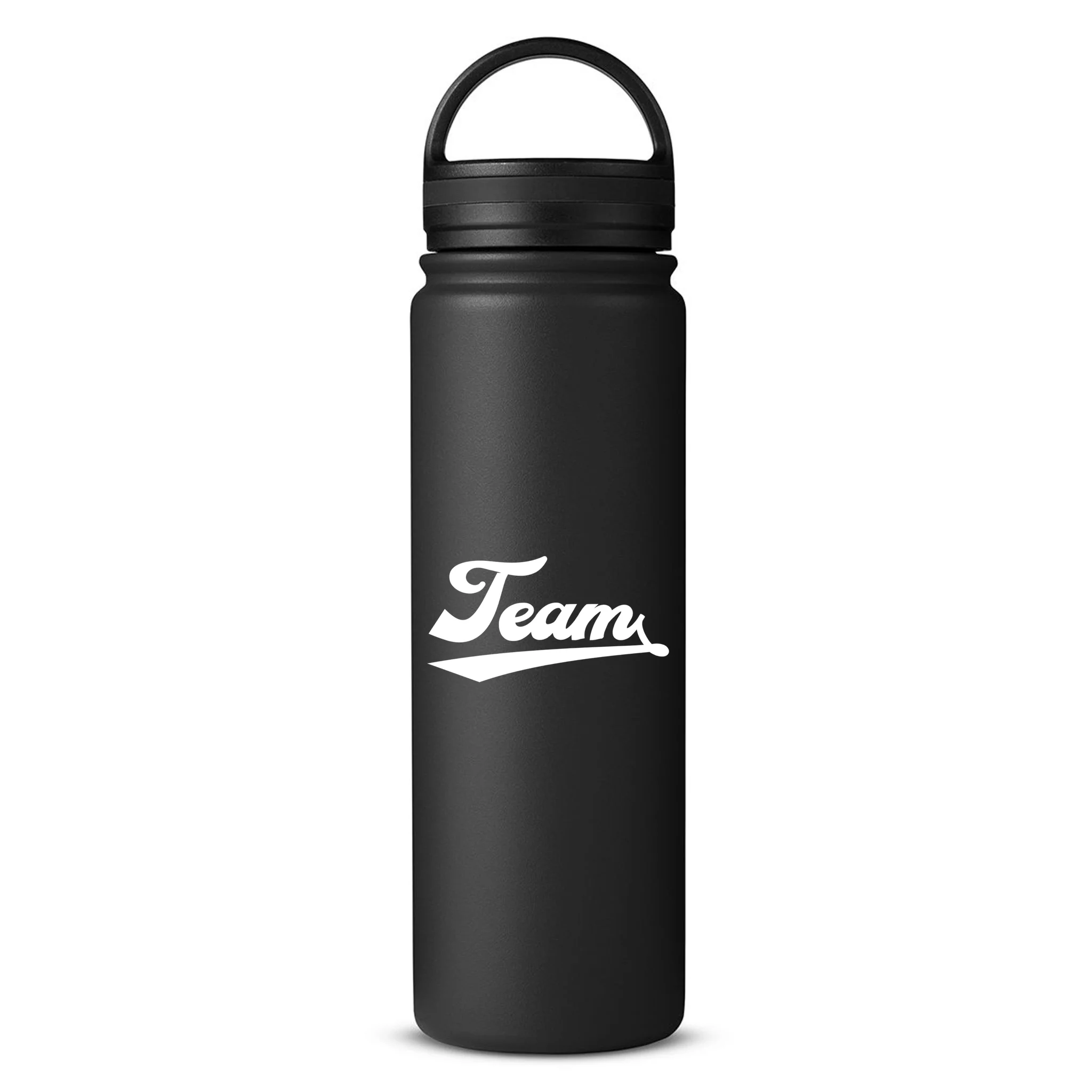 Custom School Mascot Sports Team Logo Spirit 24oz Water Bottle - Front