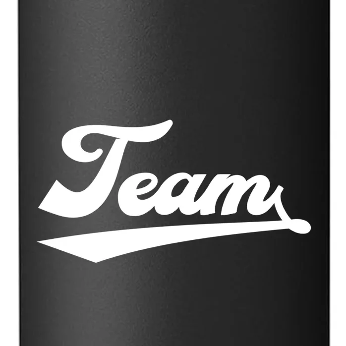 Custom School Mascot Sports Team Logo Spirit 24oz Water Bottle - Front - Close-up