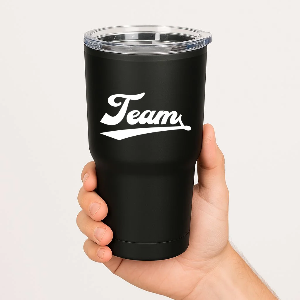 Custom School Mascot Sports Team Logo Spirit 20oz Tumbler - Front 1