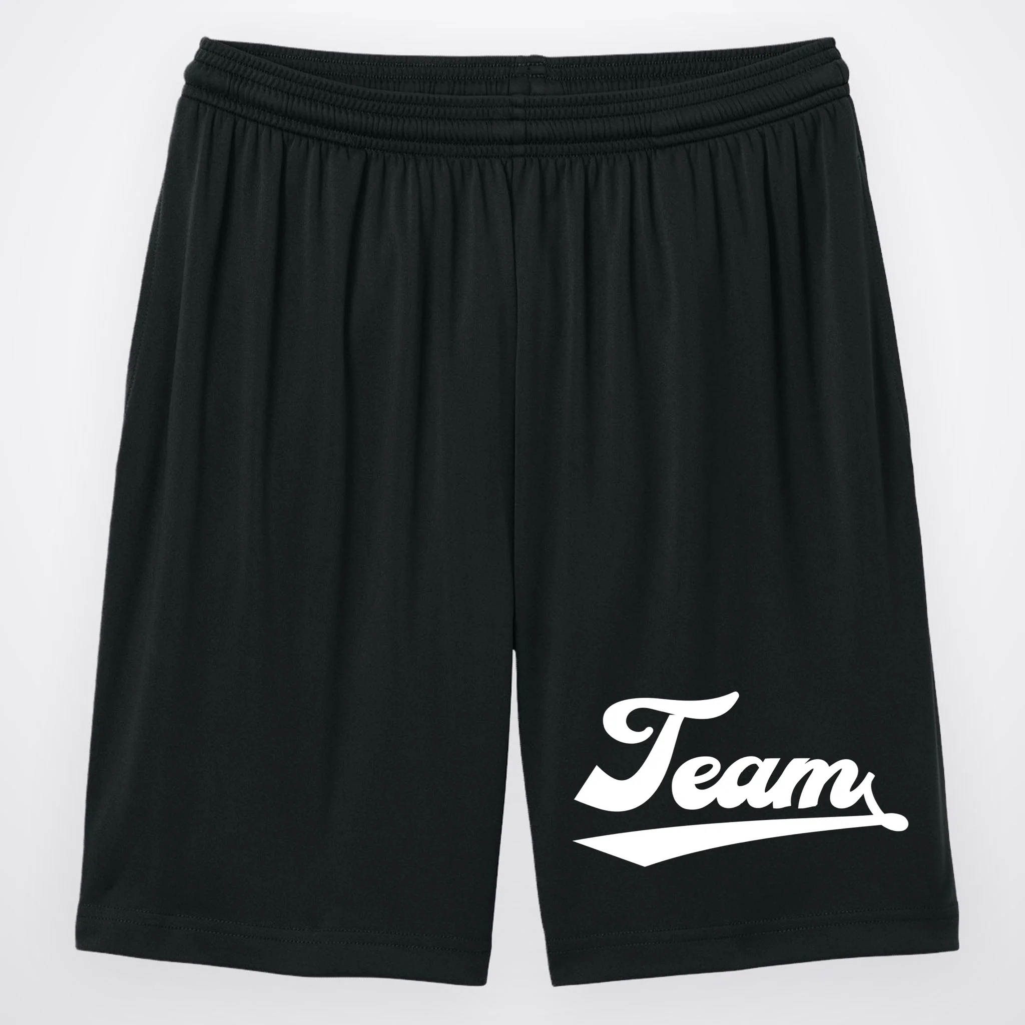 Custom School Mascot Sports Team Logo Spirit Men's Shorts - Front