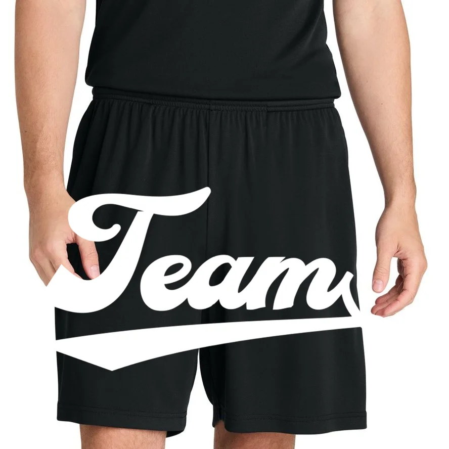 Custom School Mascot Sports Team Logo Spirit Men's Shorts - Front 1