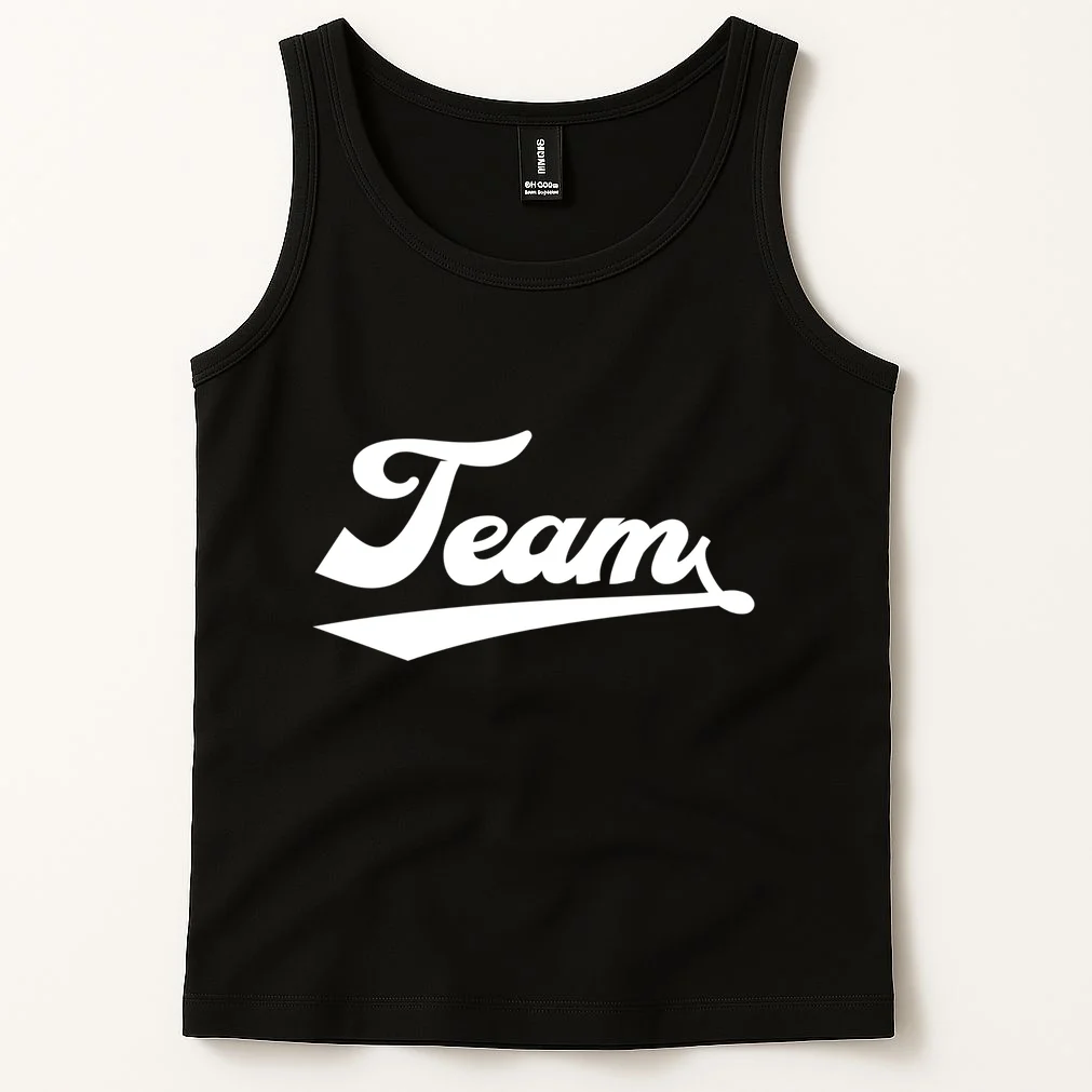 Custom School Mascot Sports Team Logo Spirit Tank Top - Front 1