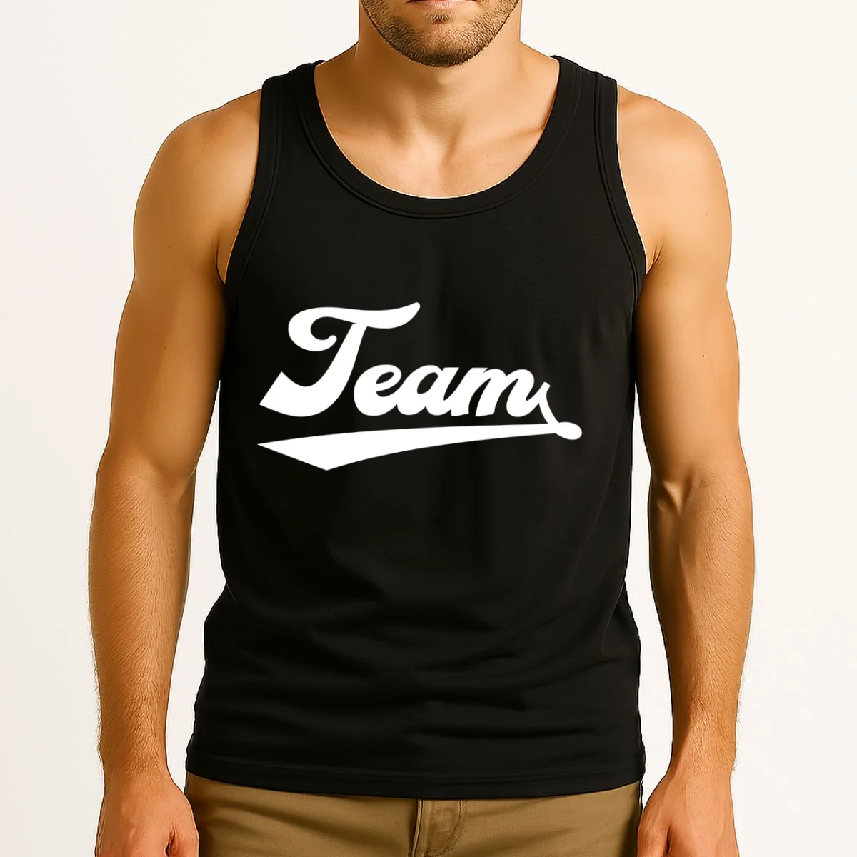 Custom School Mascot Sports Team Logo Spirit Tank Top - Front 2